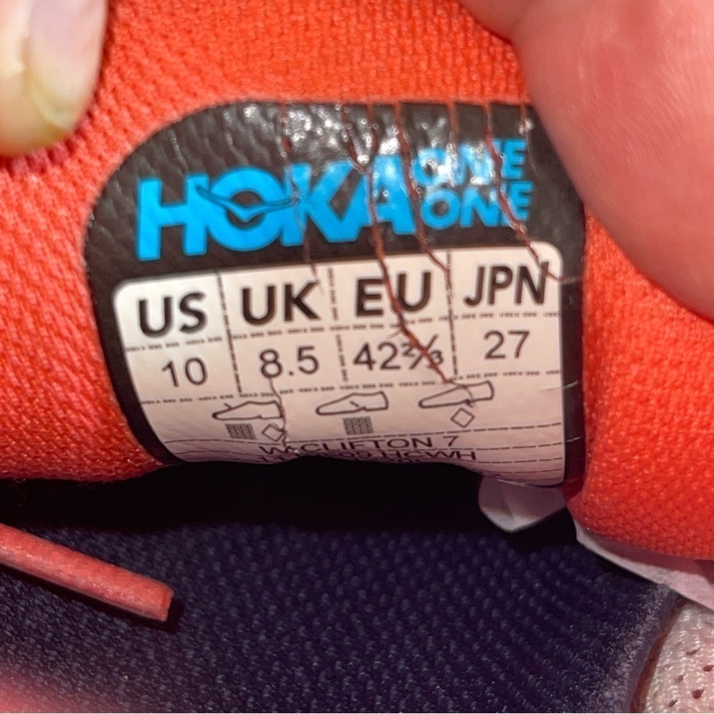 Hoka Clifton 7 One One Women Shoes Size 10 - Picture 9 of 10